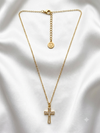Rhinestone Cross Pendant Necklace