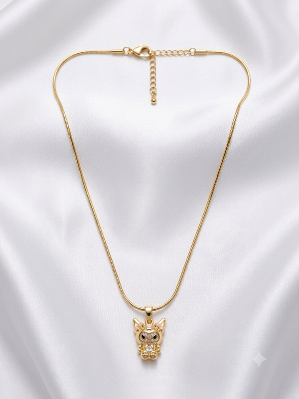 Playful Character Labubu Doll Pendant Necklace