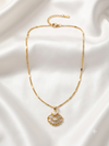 Radiant Shell & Pearl Pendant Necklace